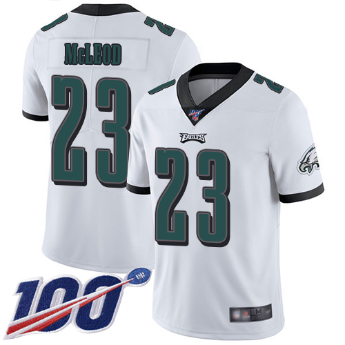 Men Philadelphia Eagles 23 Rodney McLeod White Vapor Untouchable NFL Jersey Limited Player Season